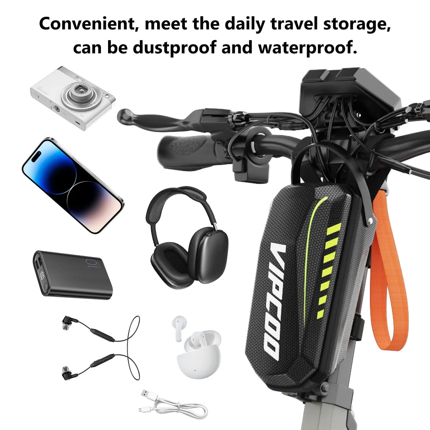 VIPCOO VS1 Electric Scooter – 700W Motor, 48V 13AH Battery, Portable Folding with 10” Off-Road Air Tires
