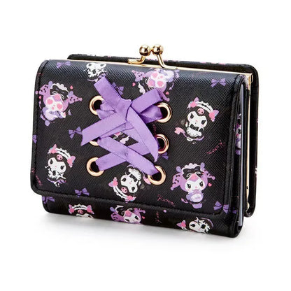 2024 Sanrio Hello Kitty and Friends PU Leather Wallet - Kawaii Cinnamoroll, My Melody, Kuromi Casual Fashion Card Bag