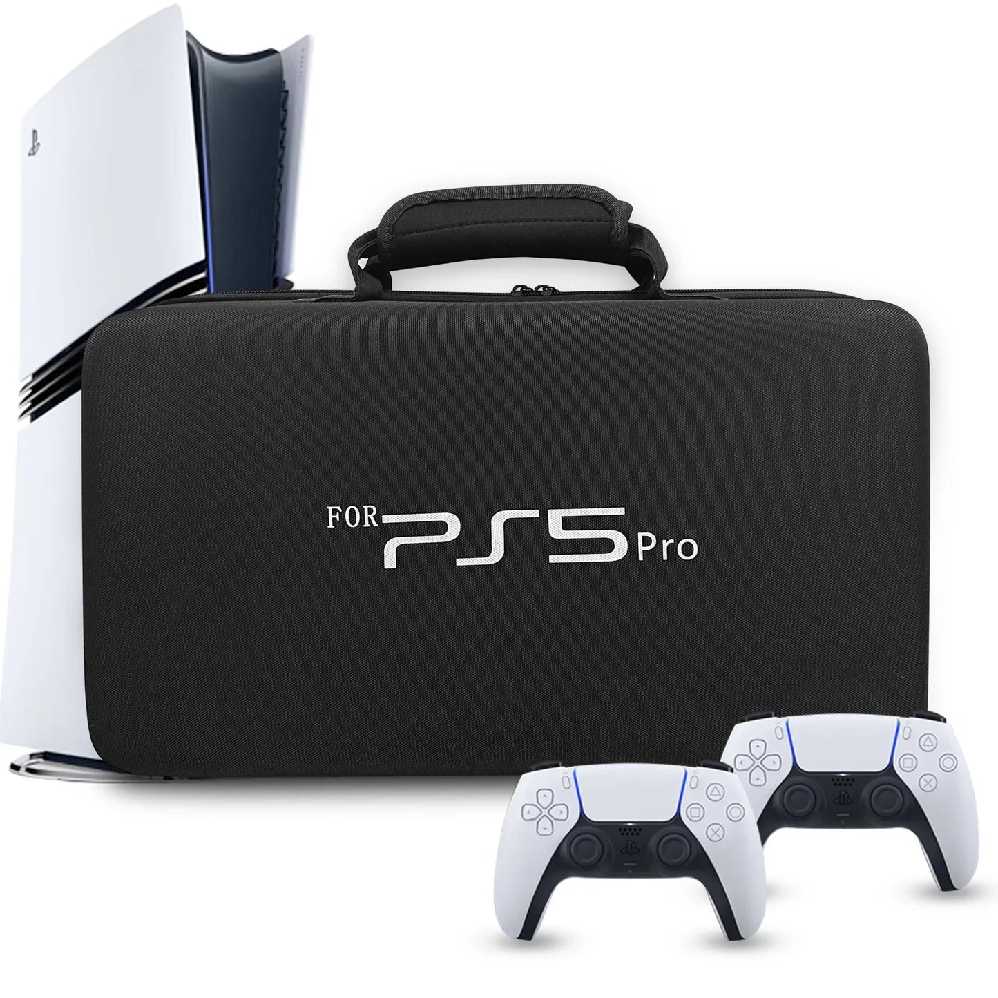 PS5 Pro Storage Bag – Portable EVA Shockproof Shoulder Bag, Anti-Drop Storage Box for Console & Accessories