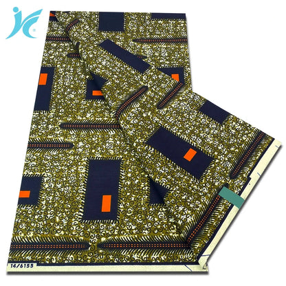 2026 African Real Wax Fabric - 100% Cotton Nigerian Ankara Dutch Batik Sewing Cloth
