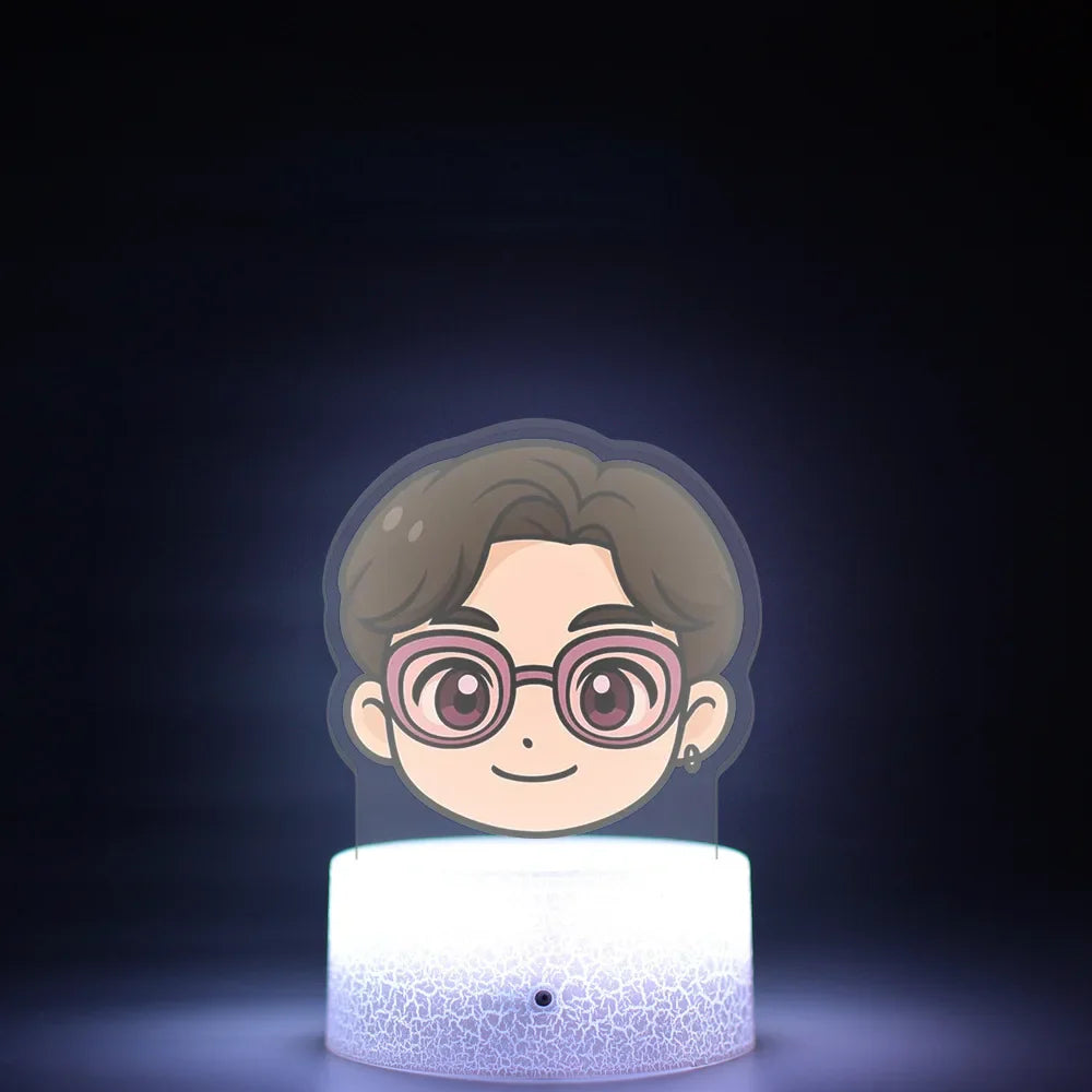 K-Pop Demon Hunters LED Night Light – Zoe, Mira, Rumi, Saja 16-Color Remote Control