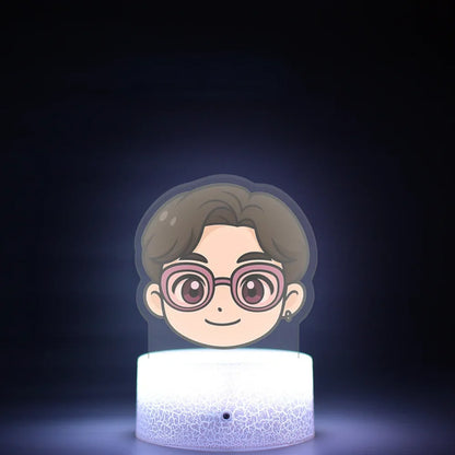 K-Pop Demon Hunters LED Night Light – Zoe, Mira, Rumi, Saja 16-Color Remote Control