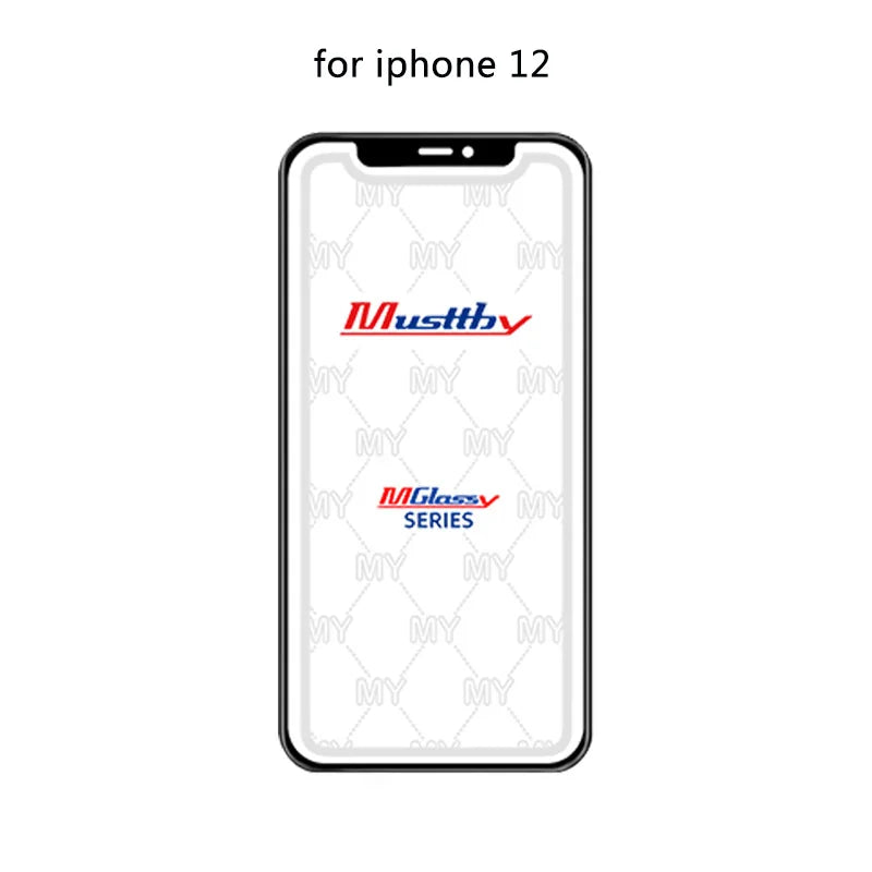 Musttby 5PCS Front Outer Glass + OCA for iPhone — 1:1 Original Touch Screen Repair for iPhone 11/12/13/14 Pro & X/XS Max