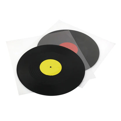 50PCS OPP Gel Recording Protective Sleeves – Self-Adhesive Vinyl Record Bags for Turntable, 32.3cm x 32cm