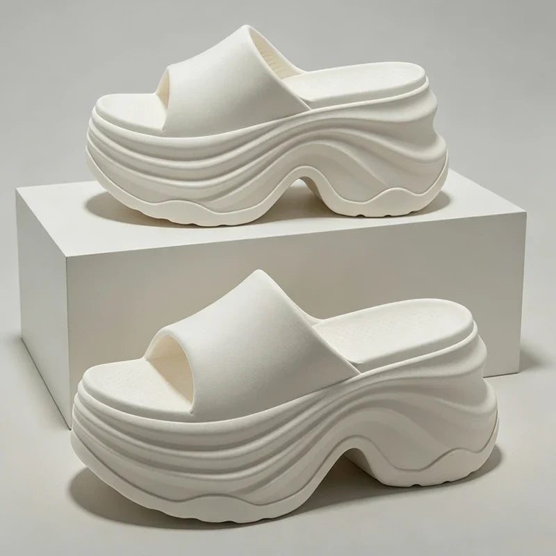 Women's Platform EVA Sandals - Thick Sole Anti-Slip High-Heel Slippers