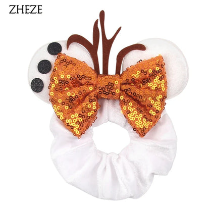 Velvet Mouse Scrunchies - Cute Elastic Ponytail Holders & Hair Accessories for Girls