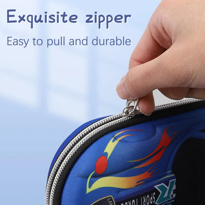 3D Racing Car Pencil Case for Kids – Cartoon EVA PU Stationery Box for School, Cute Pen Bag for Boys