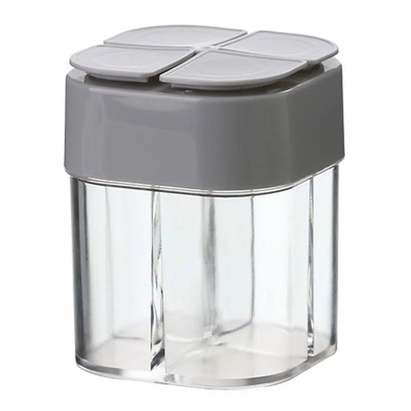 4-in-1 Travel Camping Spice Kit - Plastic Seasoning Spice Shaker with Dispenser - Essential Camping Spice Containers (1PC)