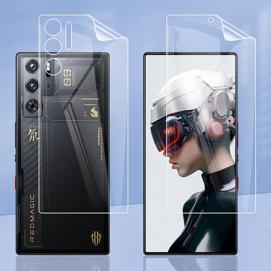 ZTE Nubia Red Magic 9/10 Pro Anti-Fingerprint Hydrogel Screen Protector – Clear & Matte Full Coverage Soft Protective Film for Magic9/9Pro/Plus
