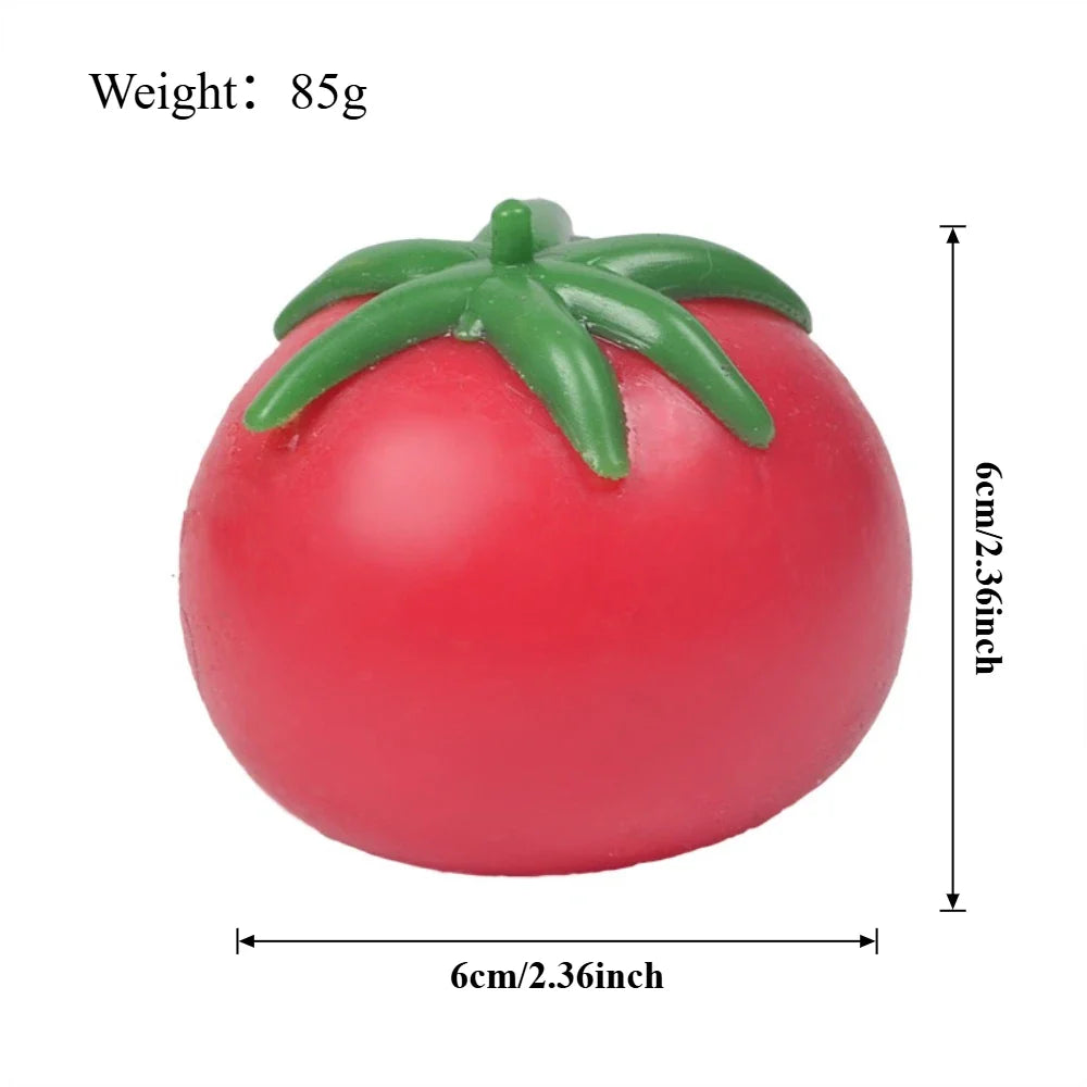 Tomato Squishy Stress Ball – Soft Fidget Sensory Toy for Kids & Adults, Slow Rebound Squeeze Toy