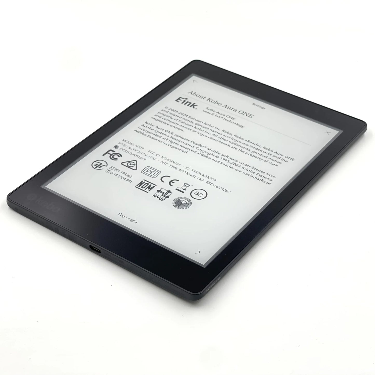 KOBO Aura One 7.8" E-Reader | 300PPI HD Carta E-Ink, IPX8 Waterproof, 8GB WIFI, Two-Color Light