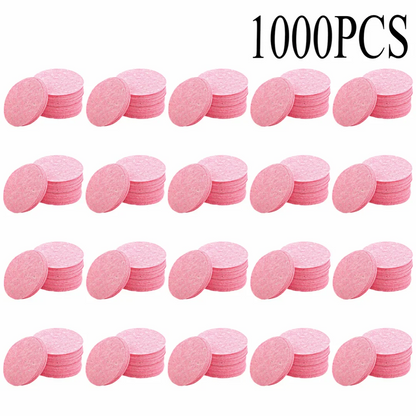 50–1000PCS Natural Wood Pulp Compressed Face Wash Sponges – Foaming Facial Cleansing Puffs for Skincare & Makeup Removal