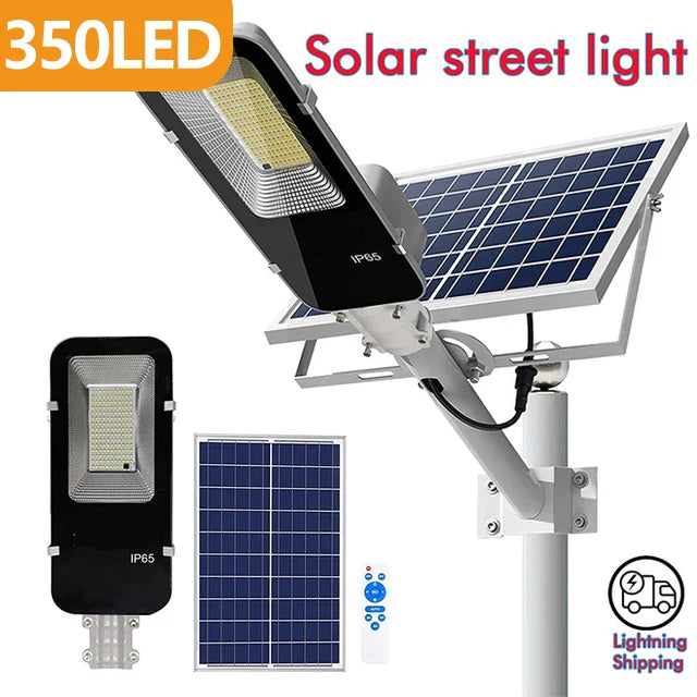 200W Outdoor Solar Street Light — Powerful 6000mAh Waterproof LED, Automatic Dusk-to-Dawn for Garage & Garden