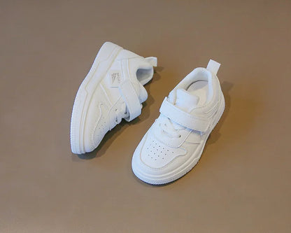 Baby & Kids Spring Autumn White Sneakers — Soft Sole Anti-Slip Casual Sport Shoes for Toddlers