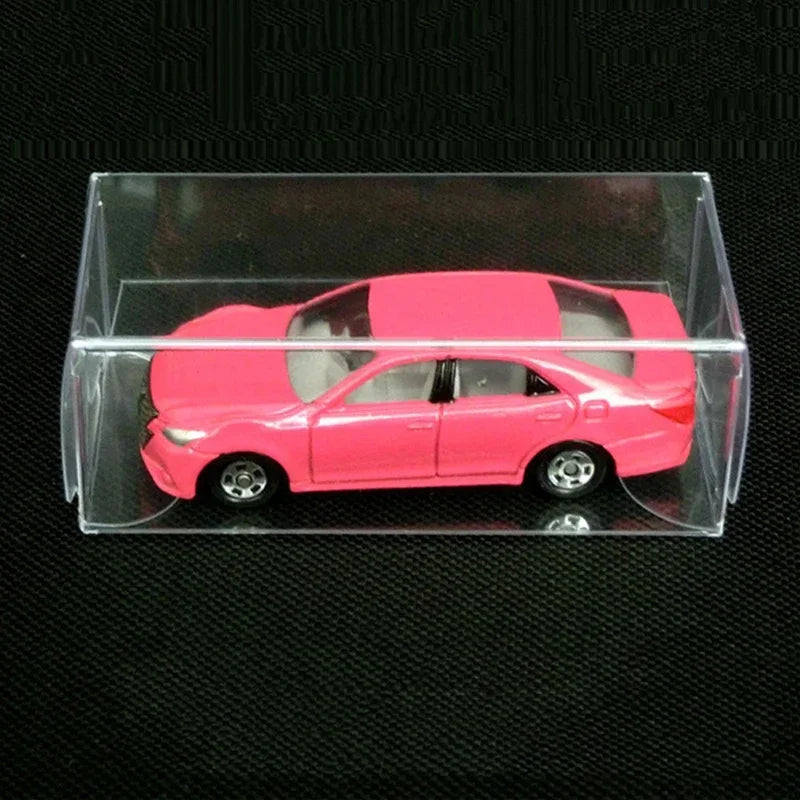 10/20/30/50/100pcs PVC Display Boxes — 1/64 Scale Car Model Toy Transparent Dustproof Exhibition Box for Collection & Gift Packaging