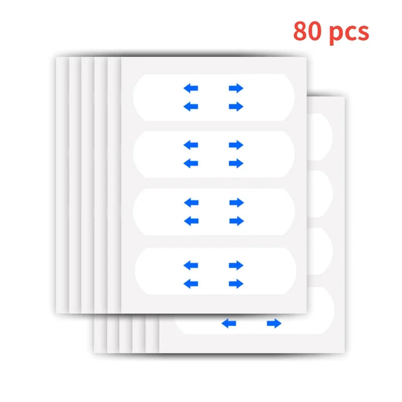 40-120PCS V-Shape Face Lifting Tape — Invisible Transparent Adhesive Patches for Wrinkle & Sagging Skin Repair