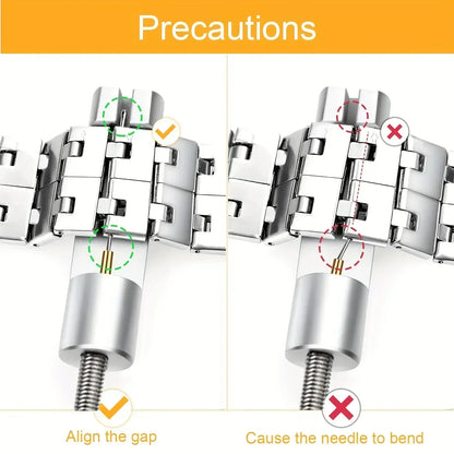 Watch Repair Tool Kit – Link Band Pin Remover & Adjuster Set for Professional Watchmaking