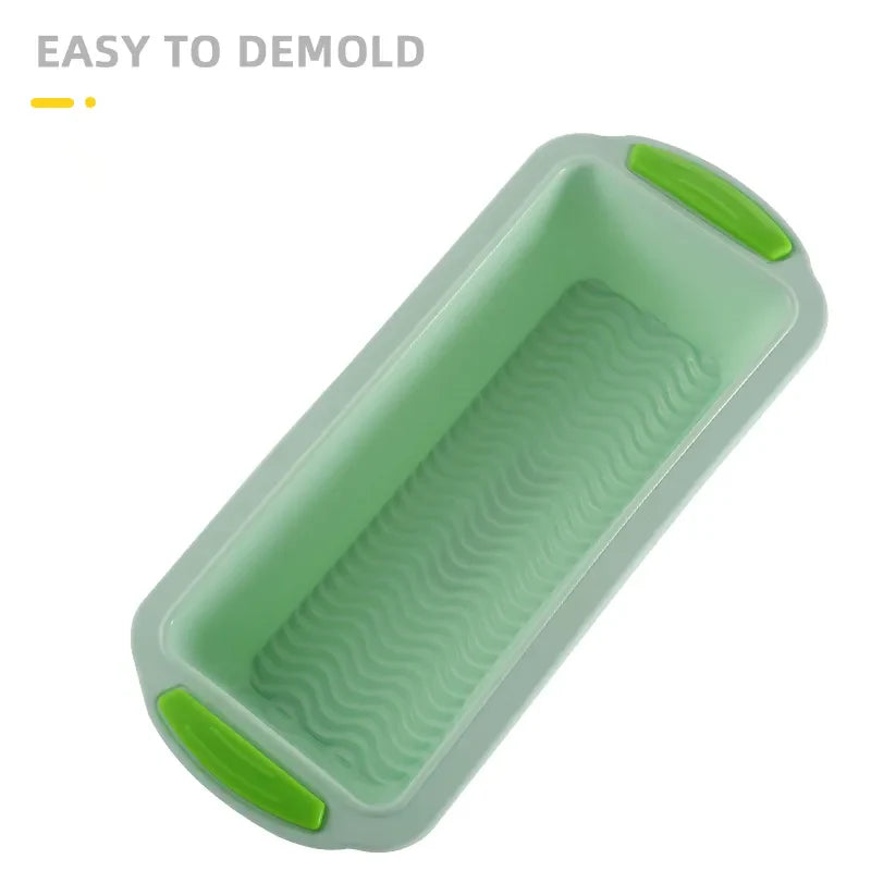 Non-Stick Silicone Baking Molds - Rectangle Cake Pans and Loaf Pan for Easy Release, Bread Toast Mould, Kitchen Accessories, and Pastry Tool