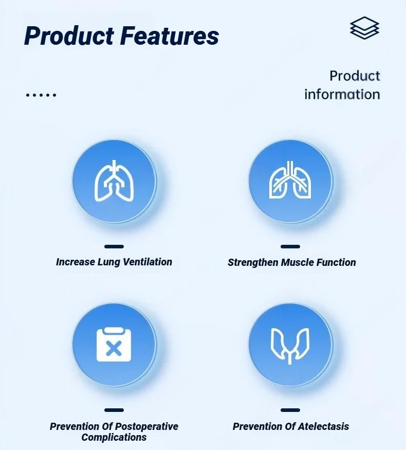 3-Ball Breathing Trainer — Lung Function & Respiratory Spirometry Exerciser for Deep Breath and Capacity Improvement