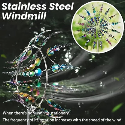 Creative Garden Windmill Decor — Unique Courtyard Lawn Kinetic Metal Rotator & Magical Wind Collector