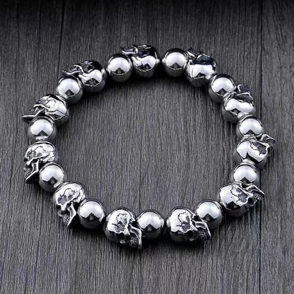 Ethnic Wind Dragon Bracelet – Vintage Silver Plated Cuff Bangle, Motorcycle Riding Charm Jewelry Gift for Men