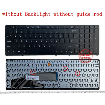 HP ZBook 15 G3/G4 & 17 G3/G4 Backlit Replacement Keyboard – AR/RU/US Layout with Frame (9Z.NCGBC.001 NSK-C87C-01) for Laptop Repair and Upgrade