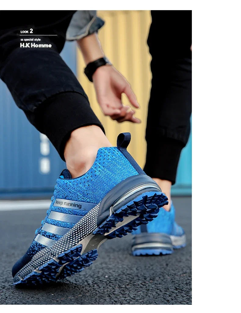 Men’s Air Cushion Running Shoes – Breathable Lightweight Marathon Sneakers for Athletic Training, Comfortable for Women