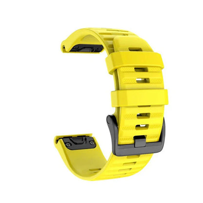 Silicone Quick-Release Watch Bands for Garmin Fenix 3/5/6/7 – 20/22/26mm EasyFit Wrist Strap
