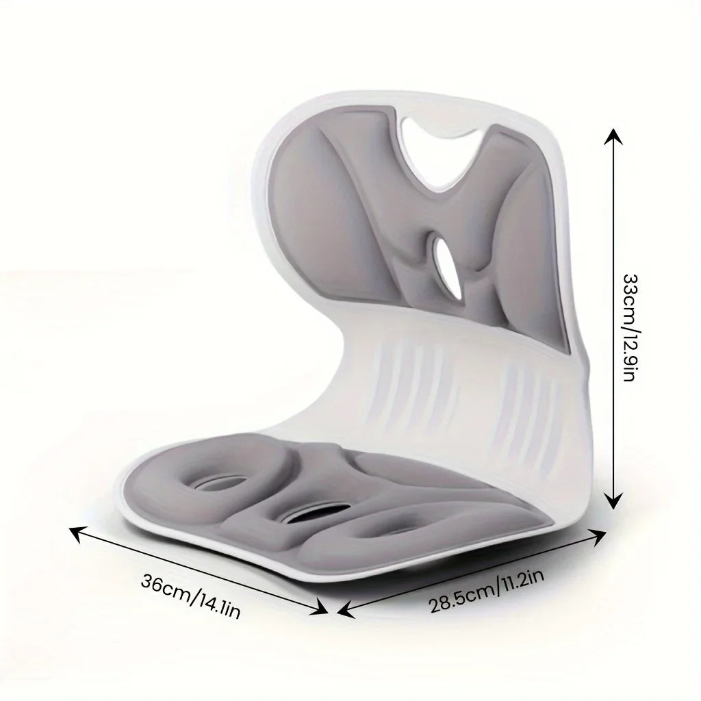 Ergonomic Lumbar Support Pillow — Anti-Fatigue Back Cushion for Study & TV, Breathable Washable Nylon Cover, Multi-Purpose