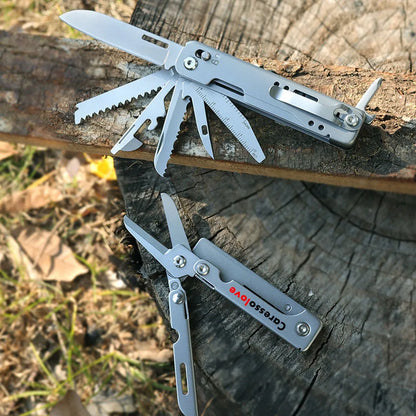 Combination Multitool Folding Knife - Scissors, Detachable Outdoor Pocket Knife, EDC Emergency Hand Tools, Multipurpose Knife