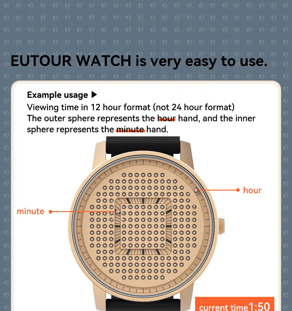 EUTOUR 2025 Magnetic Quartz Casual Watch – Simple Silicone Strap, Unisex Men’s Fashion Watch