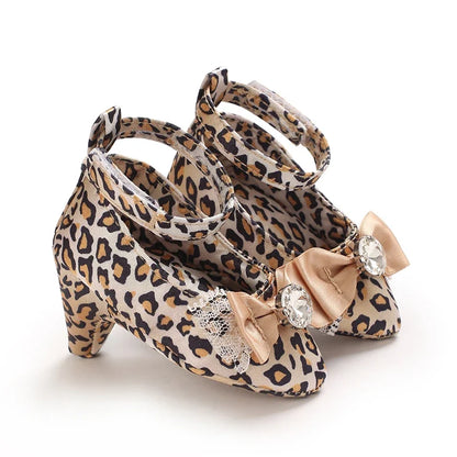 Infant Pre-Walker Princess Shoes - Baby Girls Bow Party Walking Footwear