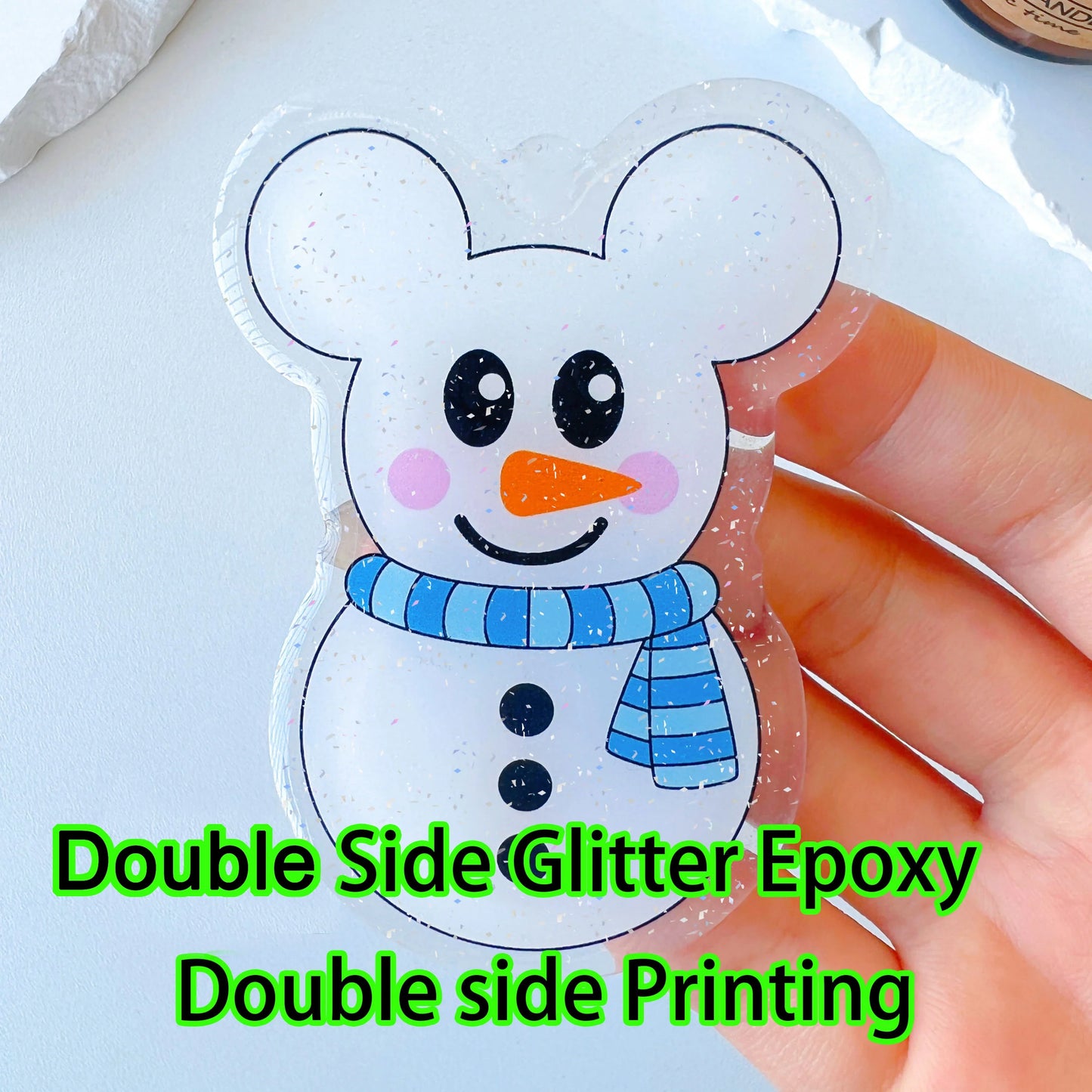 Custom Acrylic Keychain — Personalized Cat & Dog ID Charm, Holographic Photo Pet Souvenir, Birthday Gift with Name