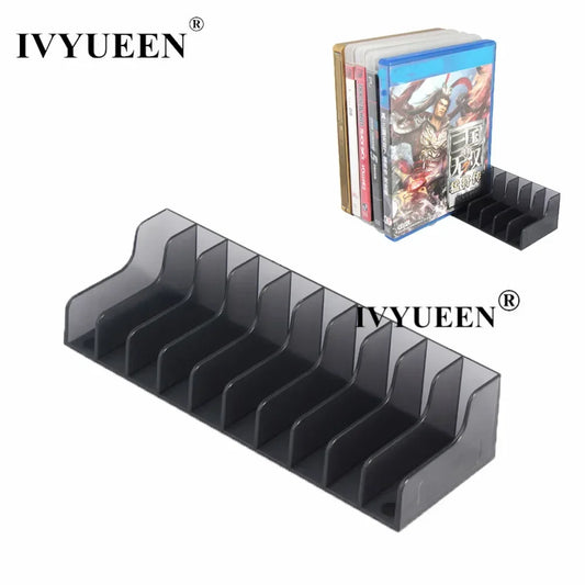 IVYUEEN Game Card Storage Stand – CD Disk Holder for PlayStation 5/4/PS4 Pro Console Games