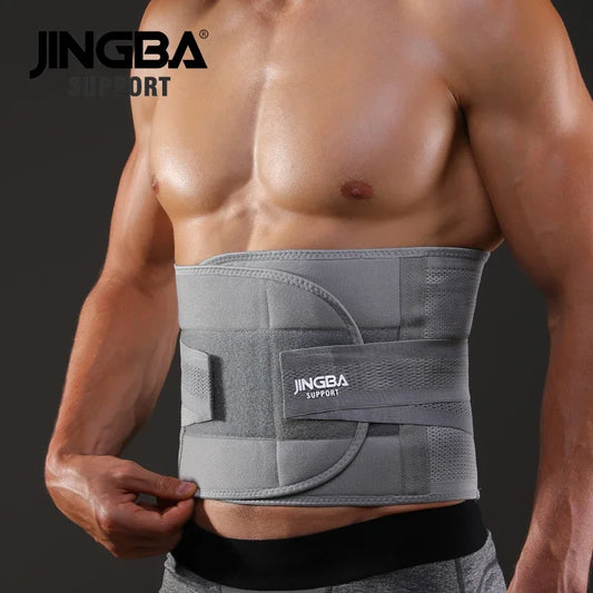JINGBA SUPPORT Fitness Waist & Back Support Belt – Sweat Trimmer, Abdominal Training Corset, Lumbar Protection & Sports Compression Wrap