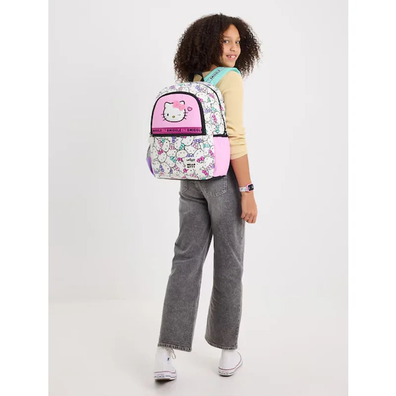 Sanrio Hello Kitty Elementary School Backpack — Ultra-Lightweight Kids Backpack with Pen Box and Lunch Bag, Reduce Burden, Perfect Gift for Girls