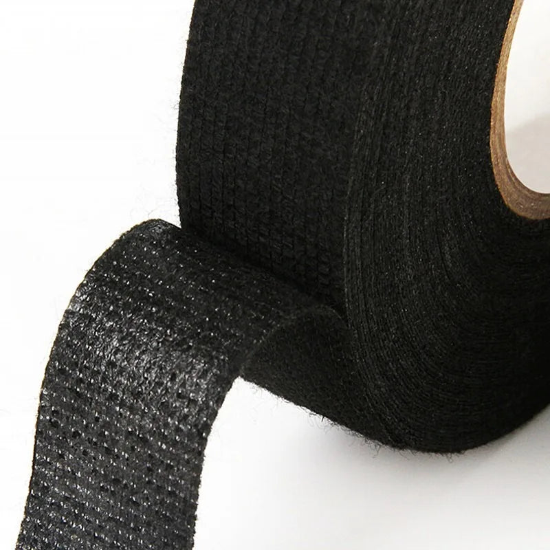 Heat-Resistant Electrical Tape – Waterproof Fabric Cloth Wrap for Auto Wiring, Cable Organizer & Harness Insulation