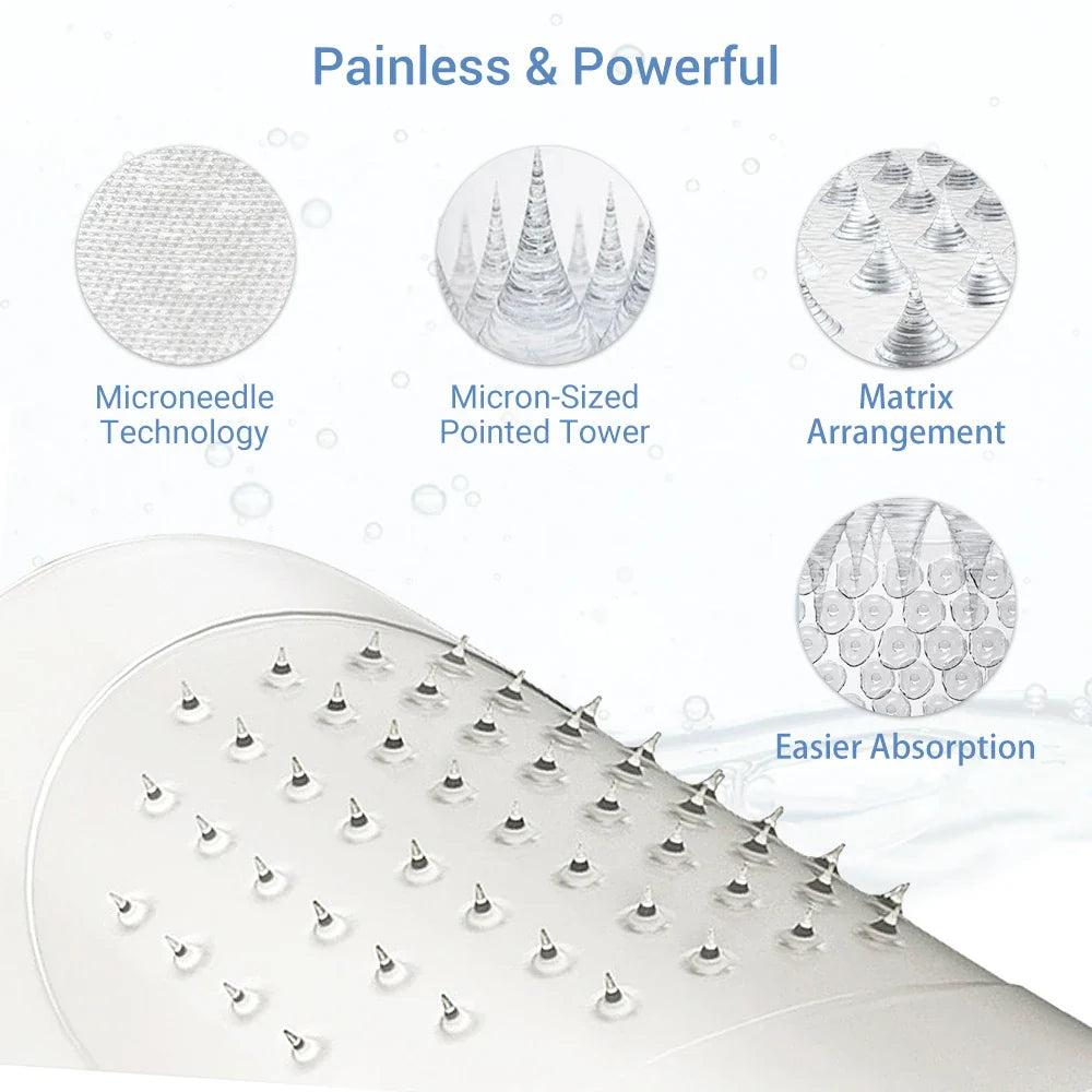 1–10PCS Hyaluronic Acid Microneedle Eye Patches – Anti-Wrinkle, Dark Circle & Moisturizing Under-Eye Gel Pads for Skin Care
