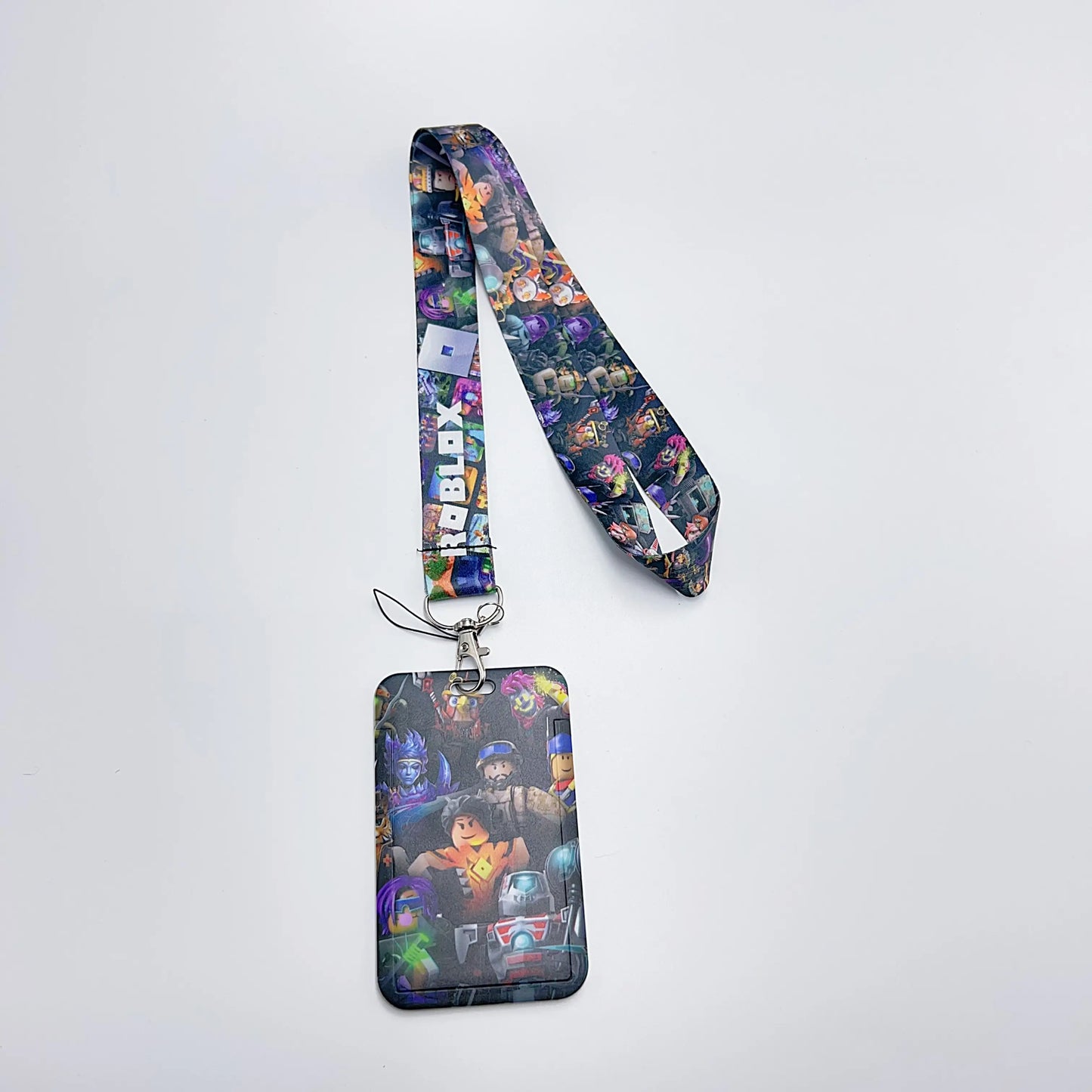 Roblox Mobile Phone Lanyard – Card Holder Key Accessory, Student Bus Card Anti-Loss Hard Shell Case, Decorative Item