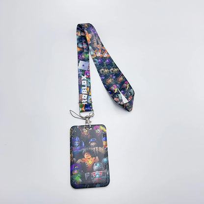 Roblox Mobile Phone Lanyard – Card Holder Key Accessory, Student Bus Card Anti-Loss Hard Shell Case, Decorative Item