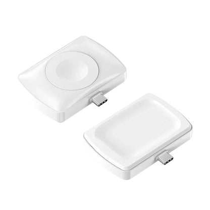Magnetic Wireless Watch Charger USB-C — Fast Charging for Apple Watch 9/8/7/6/5/4/SE & Samsung Galaxy Watch 7/6/5/4 Active 1/2