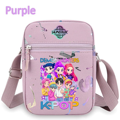 K-Pop Demon Hunters Crossbody Phone Bag – HUNTRX Rumi Huntrix Coin Wallet Shoulder Purse