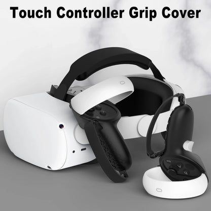 HUNDAI Oculus Quest 2 Silicone Controller Cover — Protective VR Touch Grip with Knuckle Strap