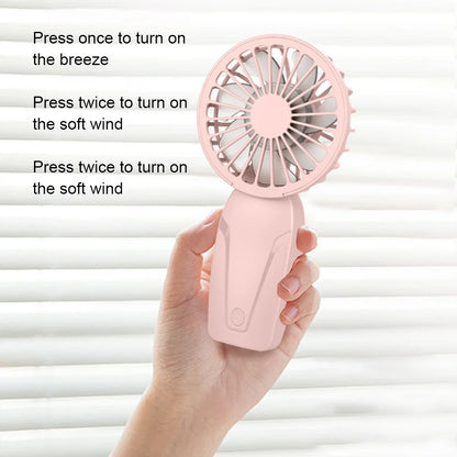 Portable Handheld Mini Fan – Lightweight ABS USB Rechargeable Pocket Fan for On-the-Go Cooling