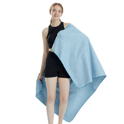Microfiber Quick Dry Gym Towel – Silver ION Odor-Free Absorbent Workout Towel for Fast Sweat Drying