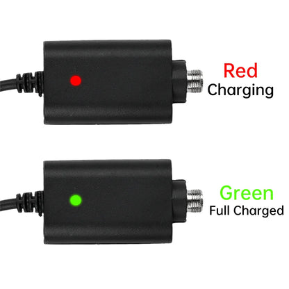 510 Smart USB Charger Adapter – Portable LED Indicator with Overcharge Protection for Battery Rod & Power Bank 4.2V/420mAh