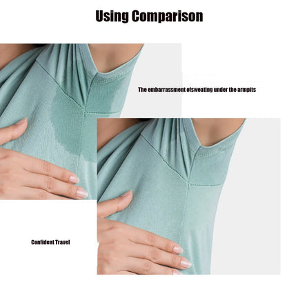 10pcs Disposable Underarm Sweat Absorbing Stickers – Invisible, Seamless & Thin Cotton Sweatbands for Summer Comfort