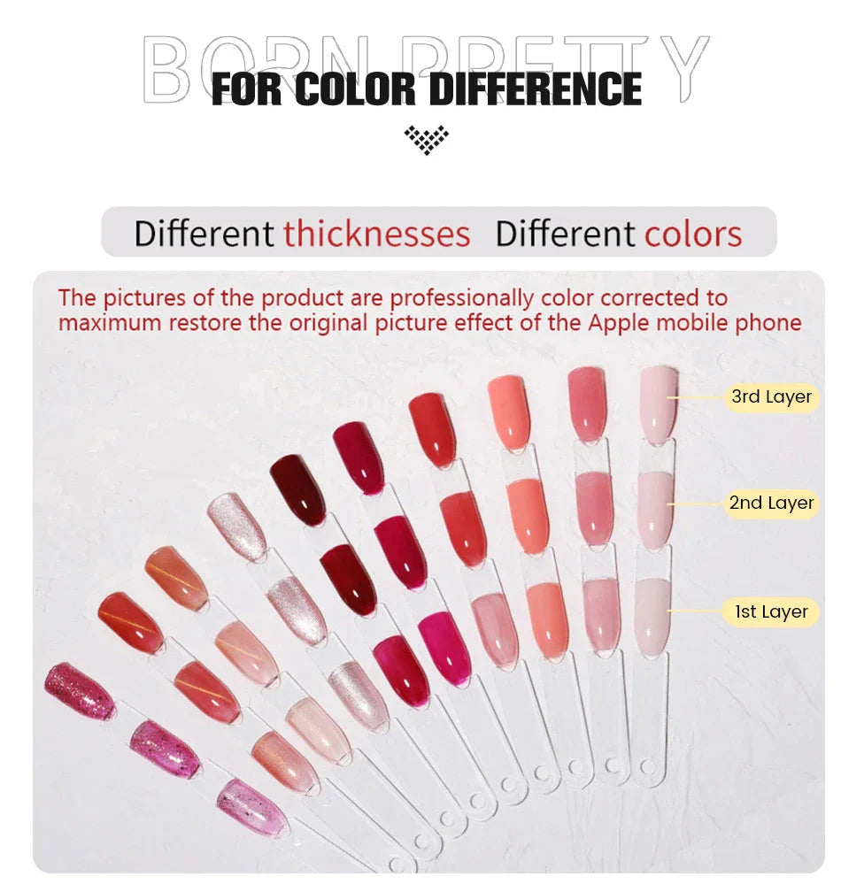 BORN PRETTY 5ML Super Silver Metallic Gel Nail Polish - Mirror Chrome Effect, Semi-Permanent Metal Painting Gel for DIY Nails