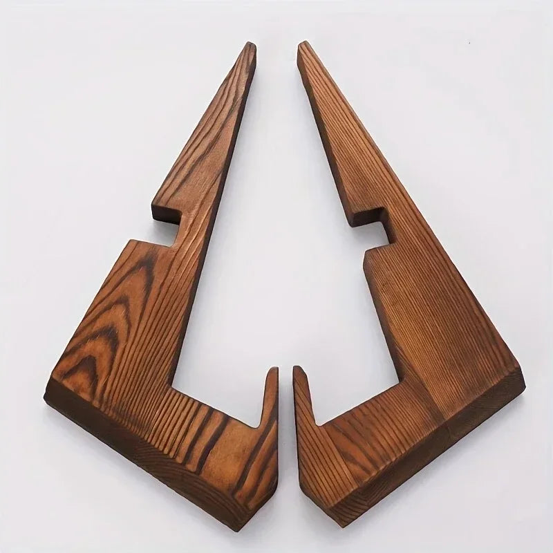 Wooden Cookbook Stand - Adjustable Kitchen Recipe Holder & Book Reading Display Stand