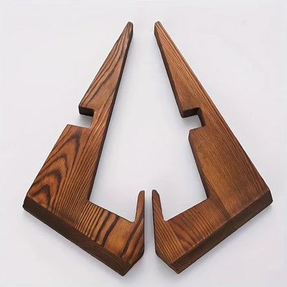Wooden Cookbook Stand - Adjustable Kitchen Recipe Holder & Book Reading Display Stand
